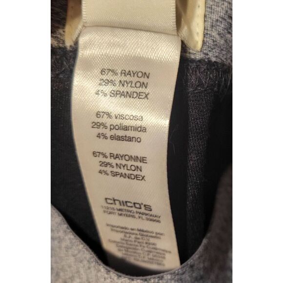 Chico's pleather front leggings. 0=small black Womens - Picture 6 of 12